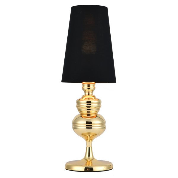 Lampa stołowa QUEEN złoto czarna 18 cm MT-8046-18 black gold Step into design