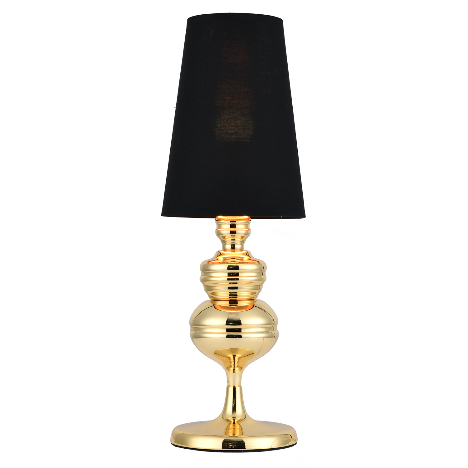 Lampa stołowa QUEEN złoto czarna 18 cm MT-8046-18 black gold Step into design