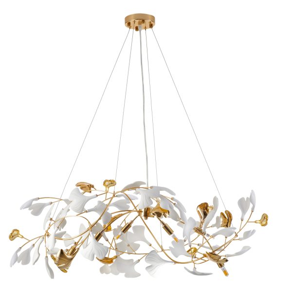 Lampa wisząca BOTANIKA GOLD 100 cm - złota, G9, regulowana, designerska XY080P-L1000 gold Step into design