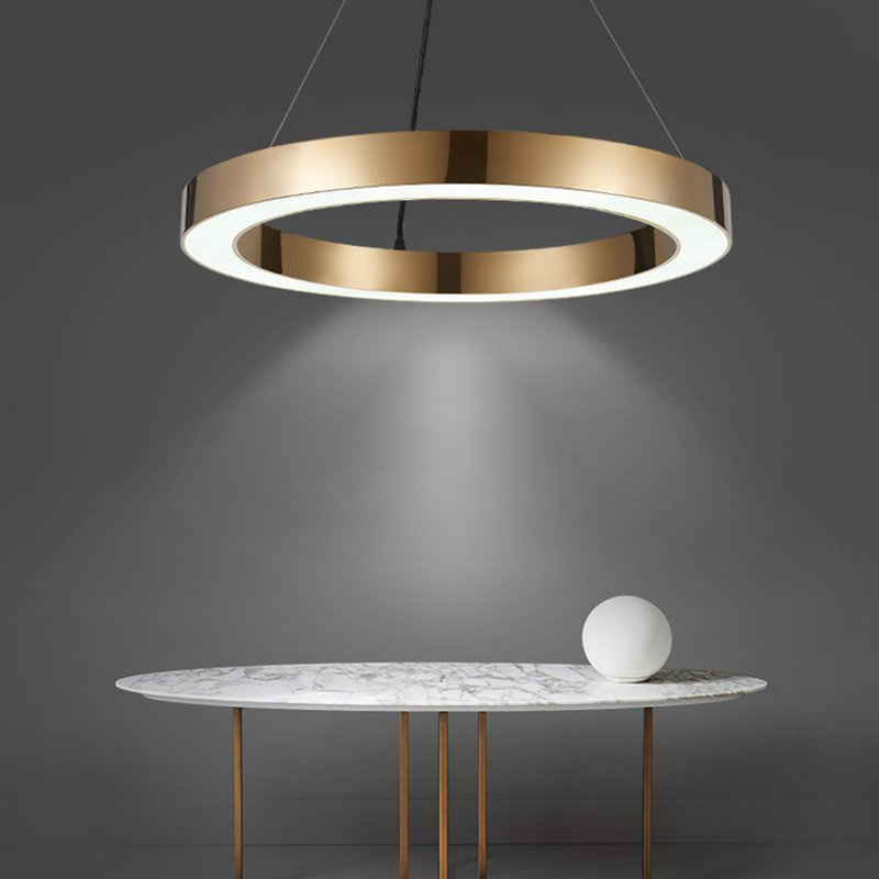 Lampa wisząca CIRCLE 80 LED mosiądz szczotkowany 80 cm ST-8848-80 brass Step into Design