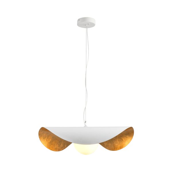 Lampa wisząca ENZO biało złota 40 cm ST-F22020601-D40 white Step into Design