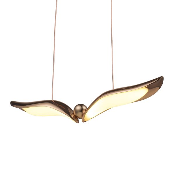 Lampa wisząca GUFO 1 LED różowe złoto 36 cm ST-DL8504 Step into design