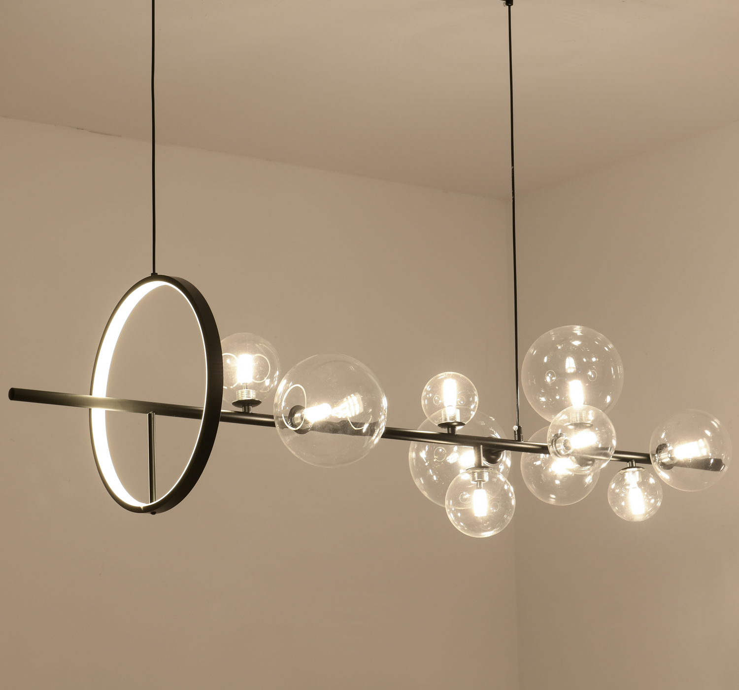 Lampa wisząca ORION LONG-120 czarna 120 cm MP0084-L1200 Step into design
