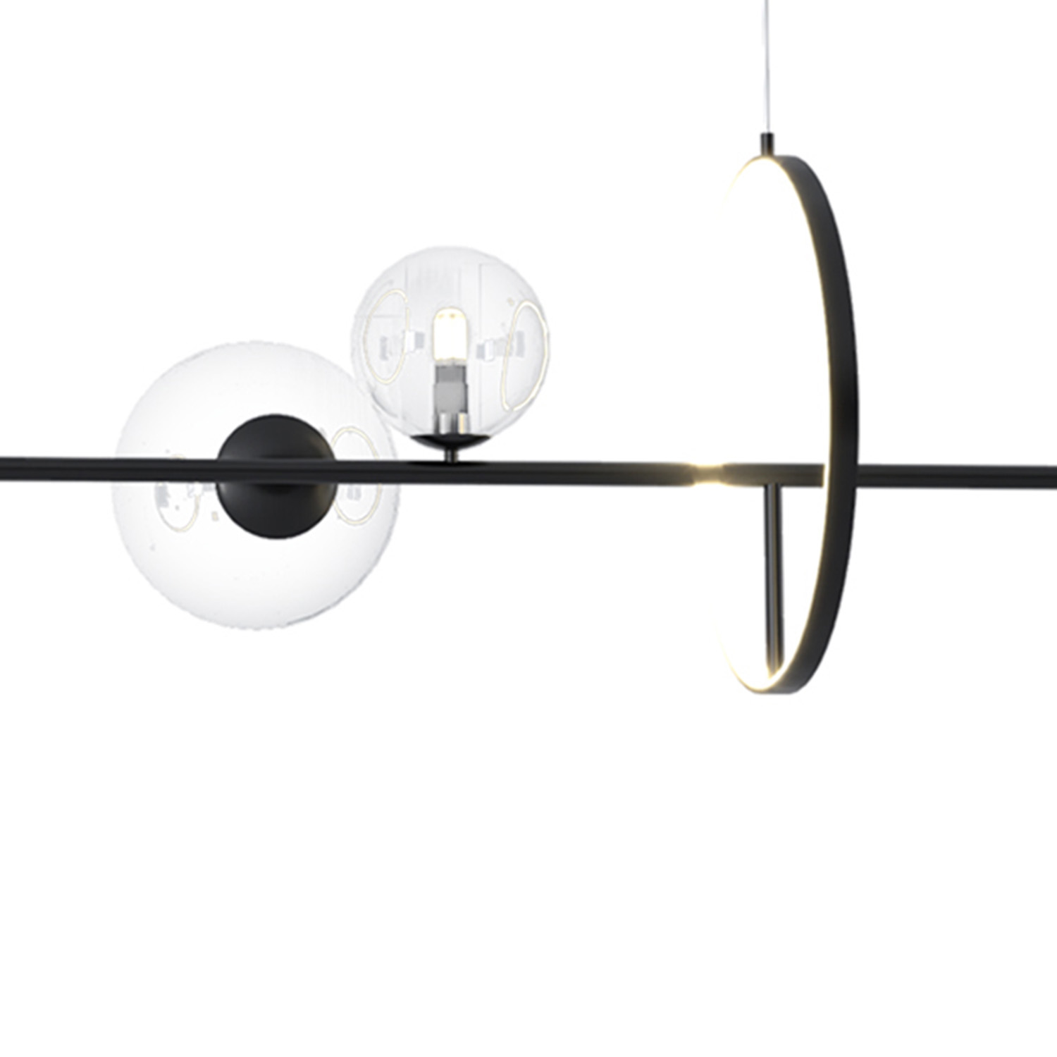 Lampa wisząca ORION LONG-120 czarna 120 cm MP0084-L1200 Step into design