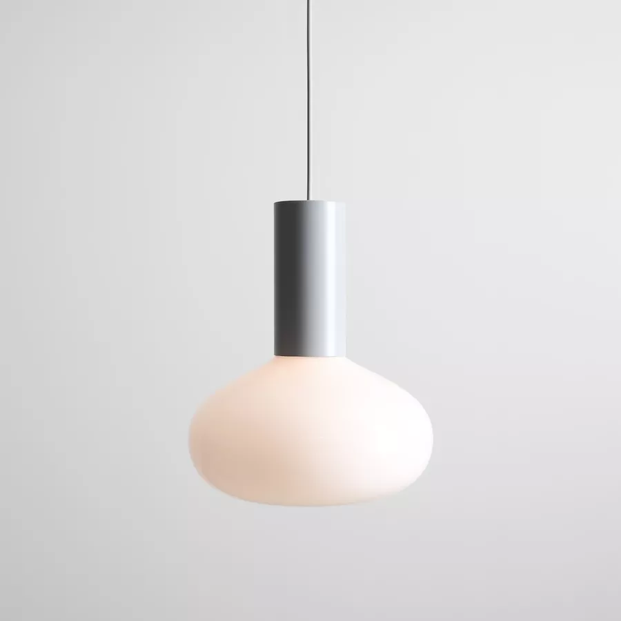 LAMPA WISZĄCA FLO GREY M (opal glass) 7000G22_M Aldex