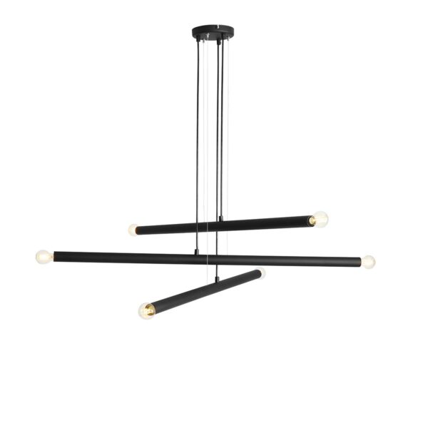LAMPA WISZĄCA TUBO 6 BLACK 1072K1 ALDEX