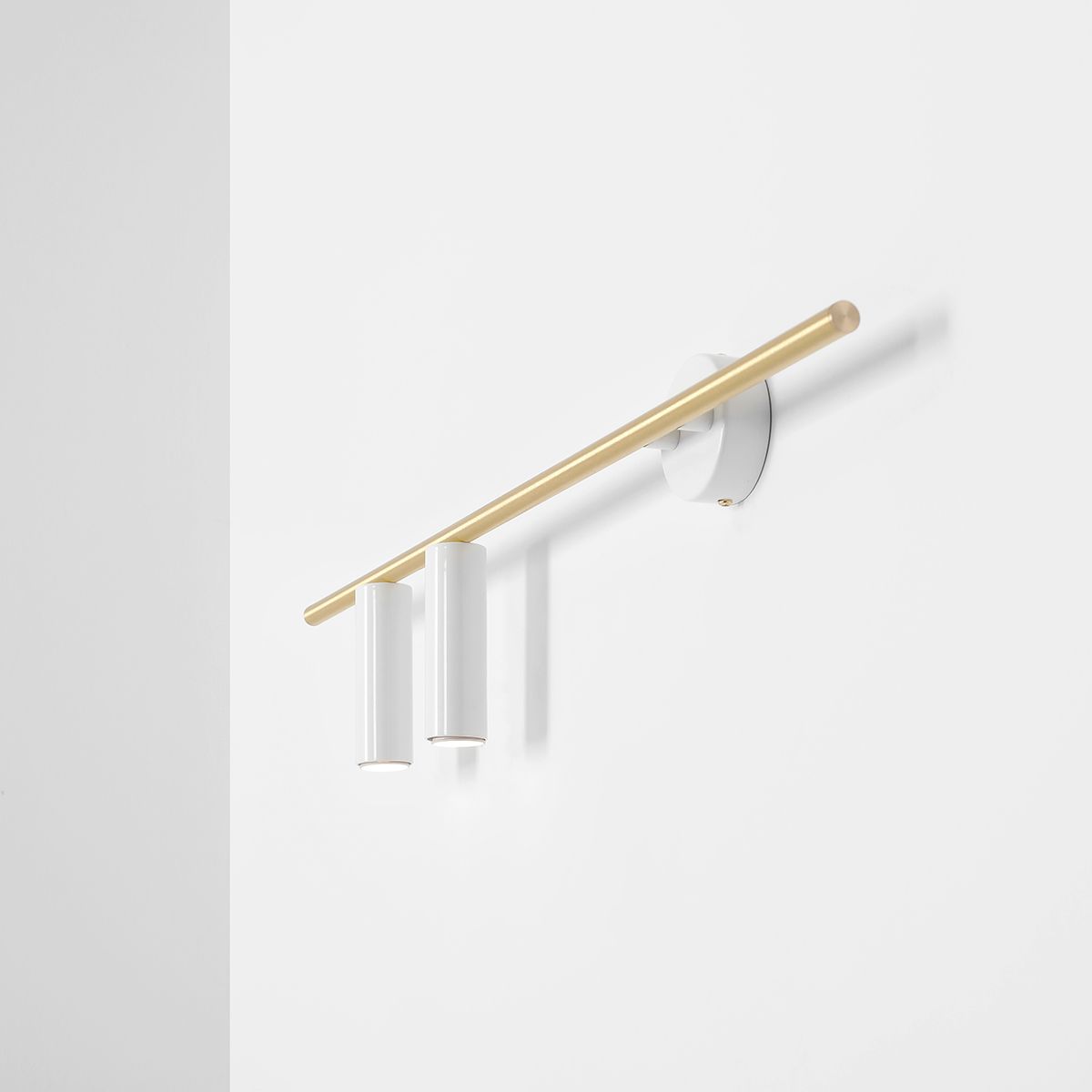 KINKIET TREVO 2 White BRASS 1097D40 ALDEX