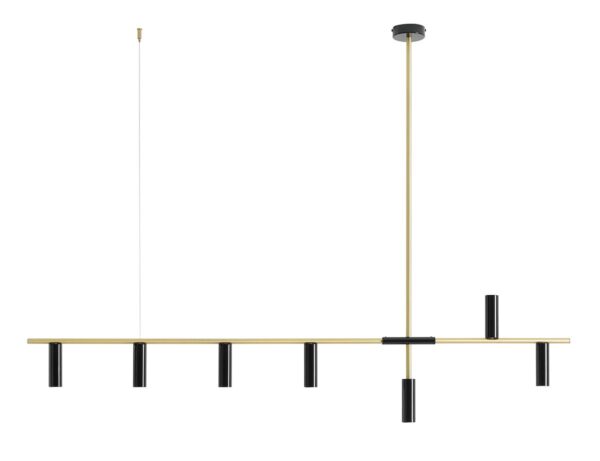 LAMPA WISZĄCA TREVO 7 BLACK BRASS 1083T40 ALDEX