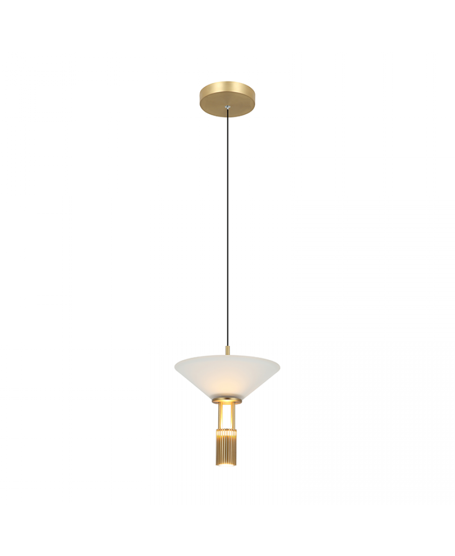 23199 PENDANT LED LIGHT 10W 3000K ALUMINIUM GOLD Zambelis Lights
