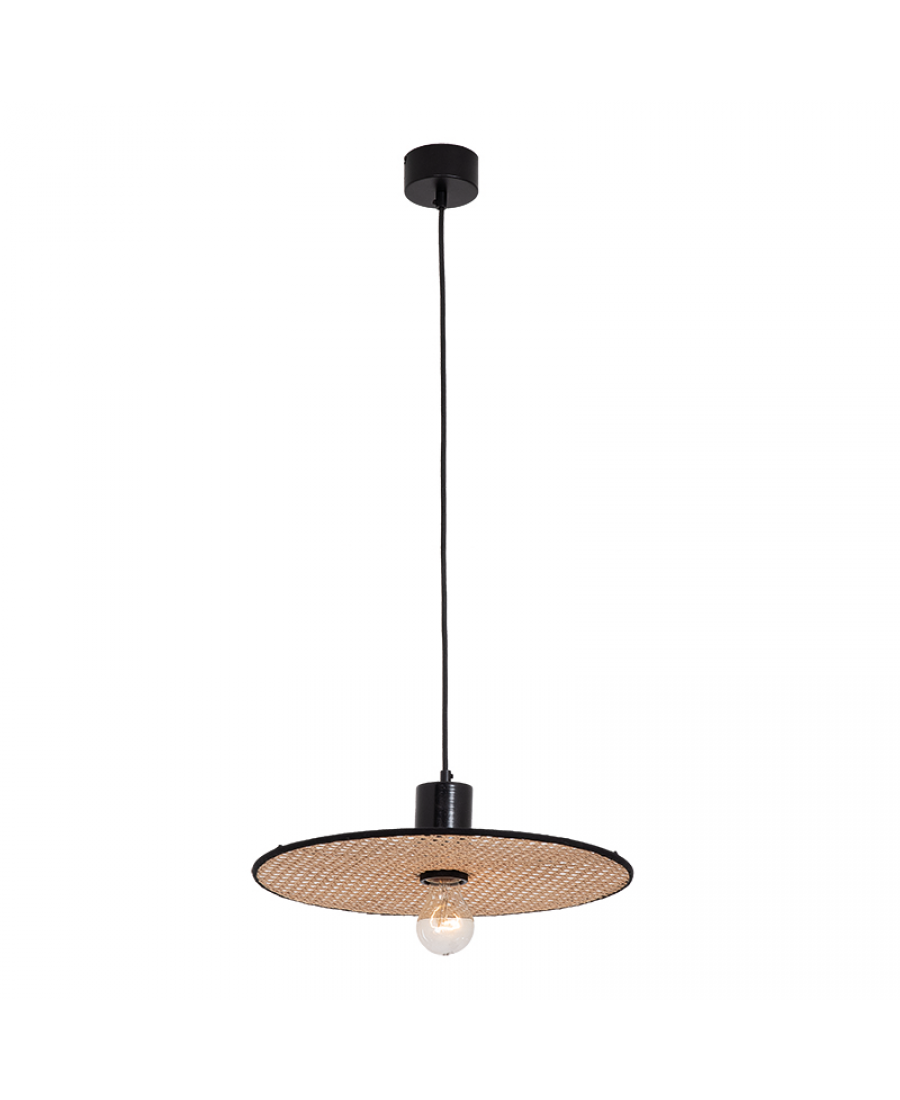 22173 PENDANT LAMP BUSH-BLACK 1XE27 Zambelis Lights