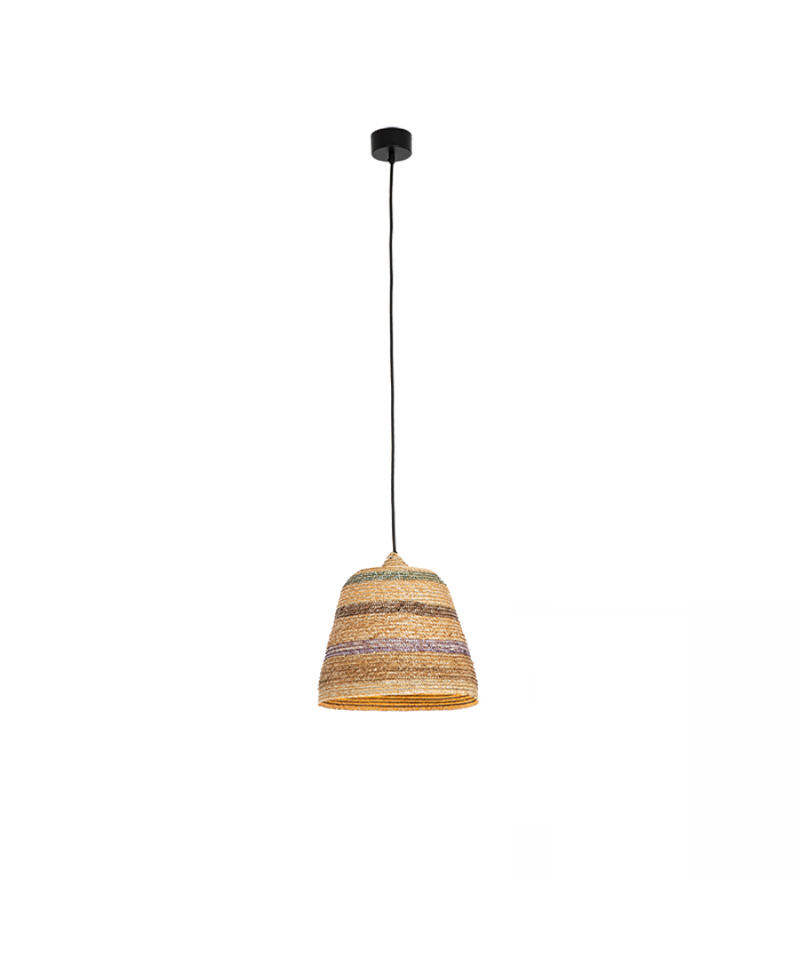 22165 PENDANT LAMP NATURAL BRAIDED WHEAT 1XE27 Zambelis Lights