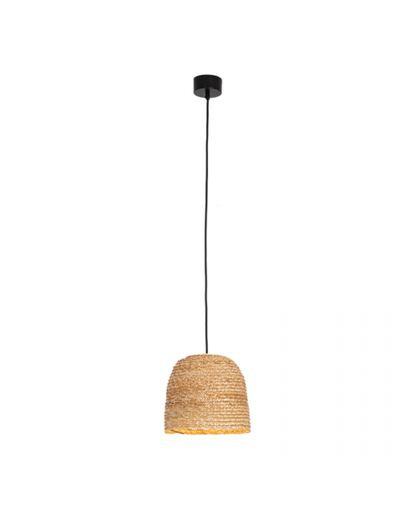 22166 PENDANT LAMP NATURAL BRAIDED WHEAT 1XE27 Zambelis Lights