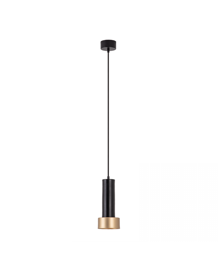 22185 PENDANT LIGHT 1XGU10 SANDY BLACK-GOLD Zambelis Lights