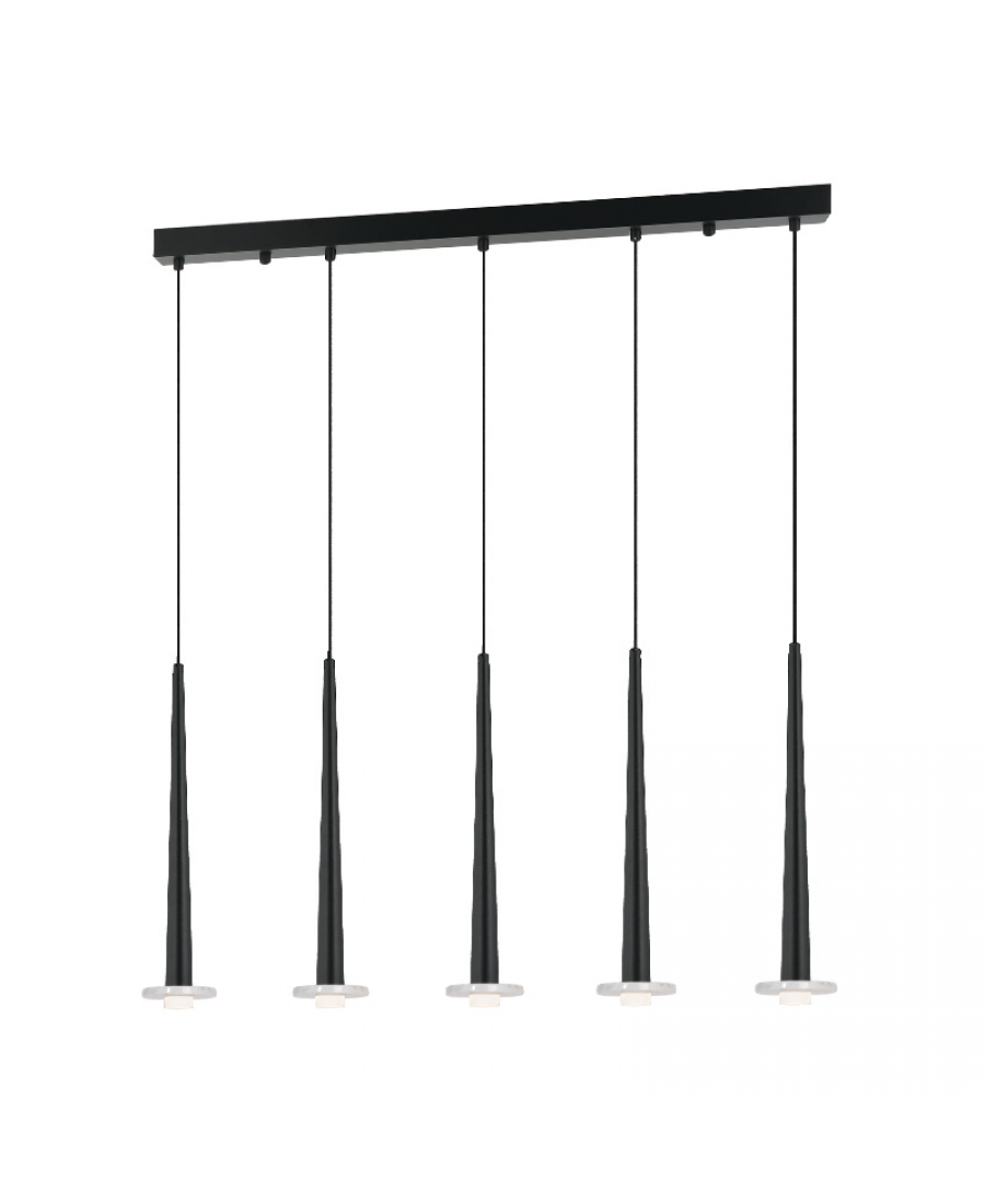 22112 PENDANT LED LIGHT 14W 3000K ALUMINUM -MARBLE BLACK Zambelis Lights
