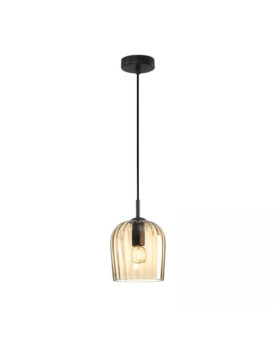 22116 PENDANT LIGHT 1XE14 GLASS CHAMPAGNE Zambelis Lights