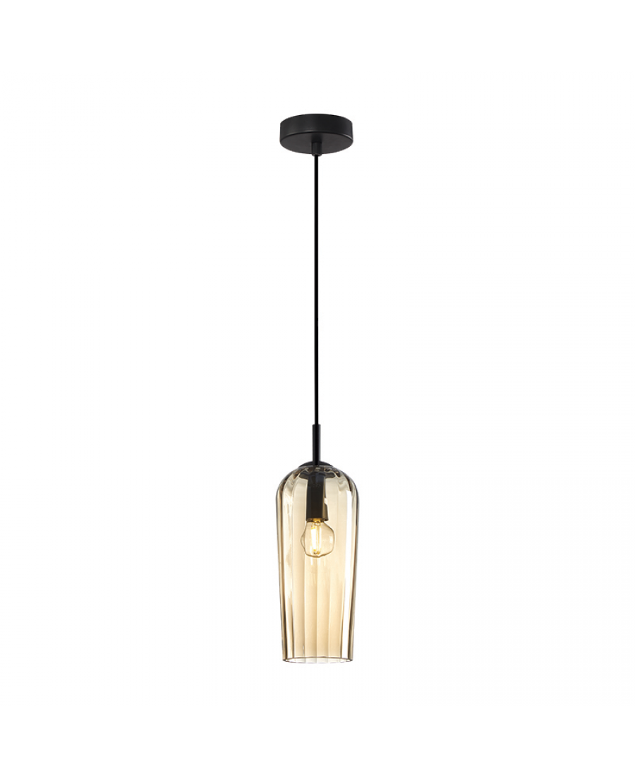 22118 PENDANT LIGHT 1XE14 GLASS CHAMPAGNE Zambelis Lights