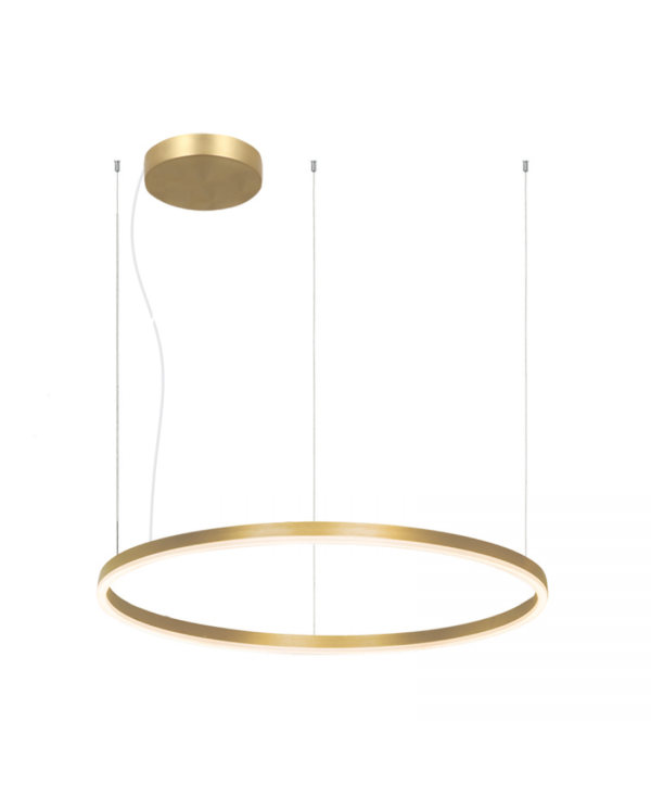 22241 LED PENDANT LIGHT 83W 3000K ALUMINIUM & ACRYLIC GOLD Zambelis Lights