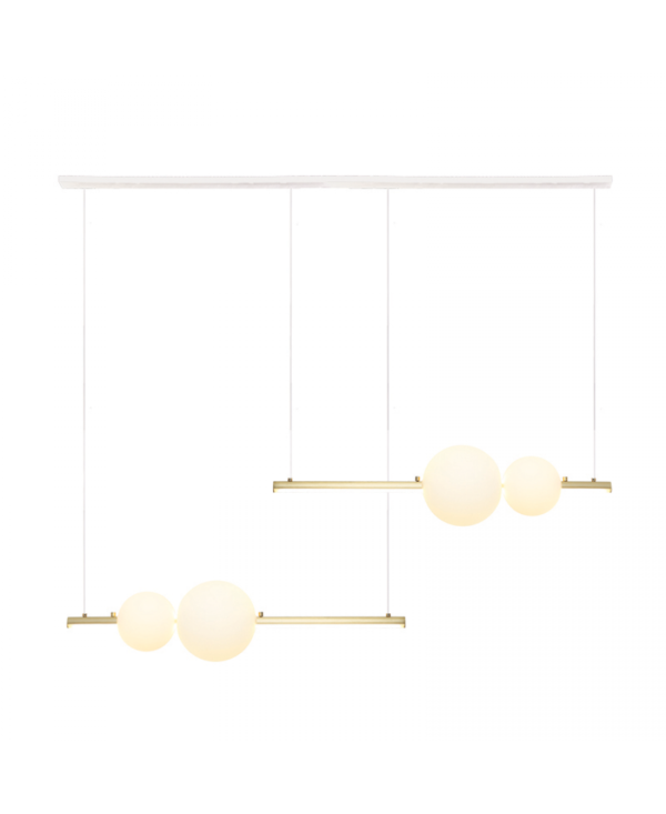 22235 PENDANT LED LIGHT 24W WHITE - OPAL GLASS Zambelis Lights