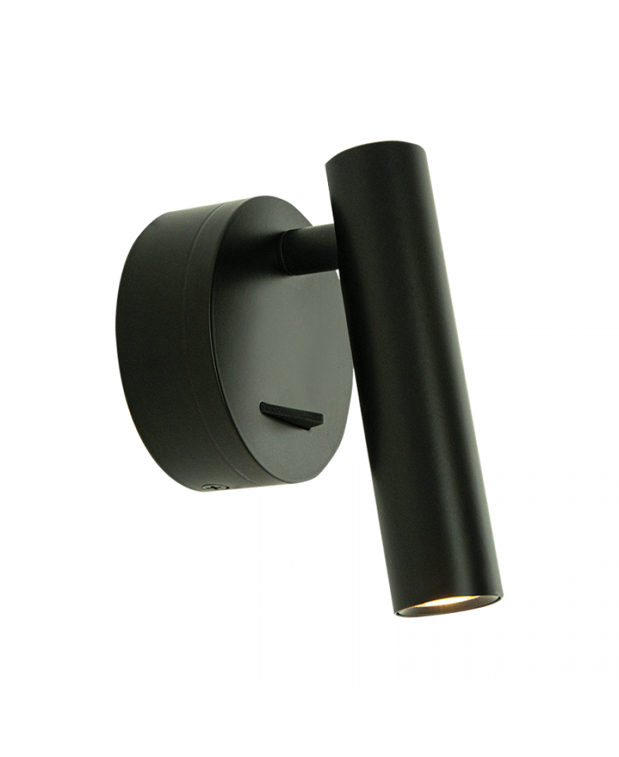 H48-B HOTEL SCONCE LED 3W 3000K METAL - ALUMINIUM BLACK Zambelis Lights