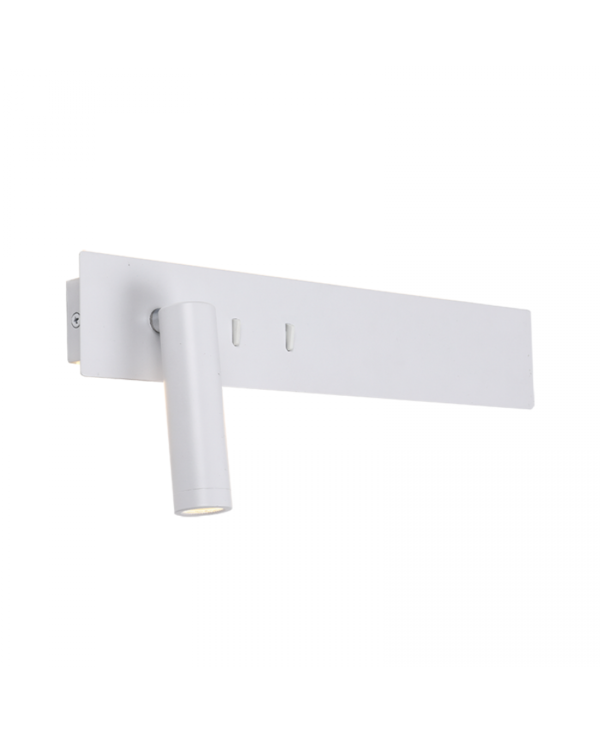 H52 HOTEL SCONCE LED 3W+10W WHITE MATT Zambelis Lights