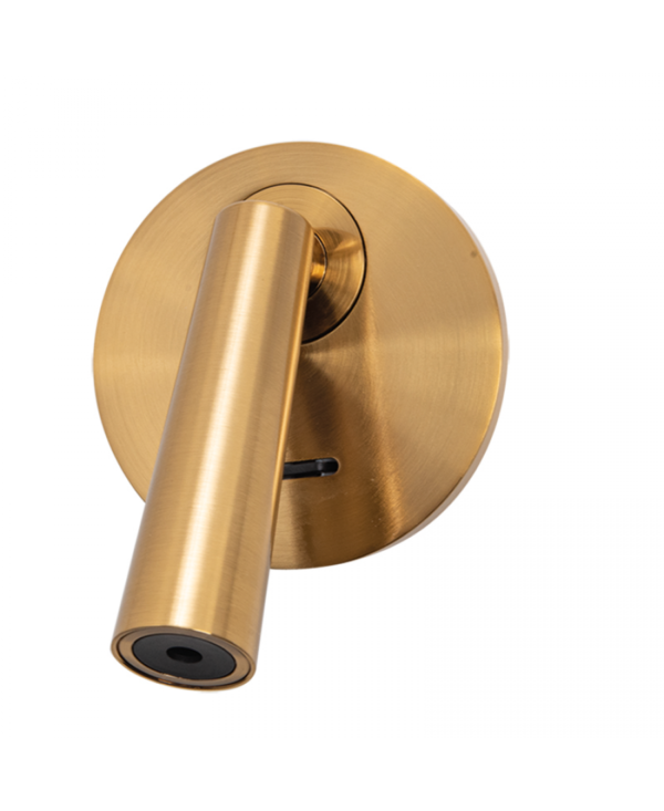 H71 HOTEL SCONCE RECESSED LED 1X3W BRUSHED BRASS Zambelis Lights