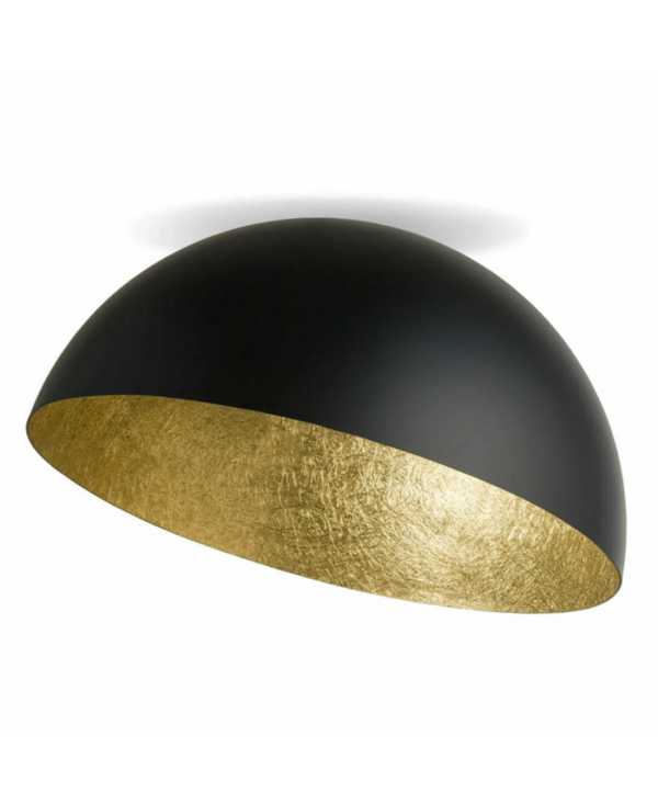 23259 CEILING LAMP E27 MAX 40W METAL BLACK - GOLD LEAF Zambelis Lights