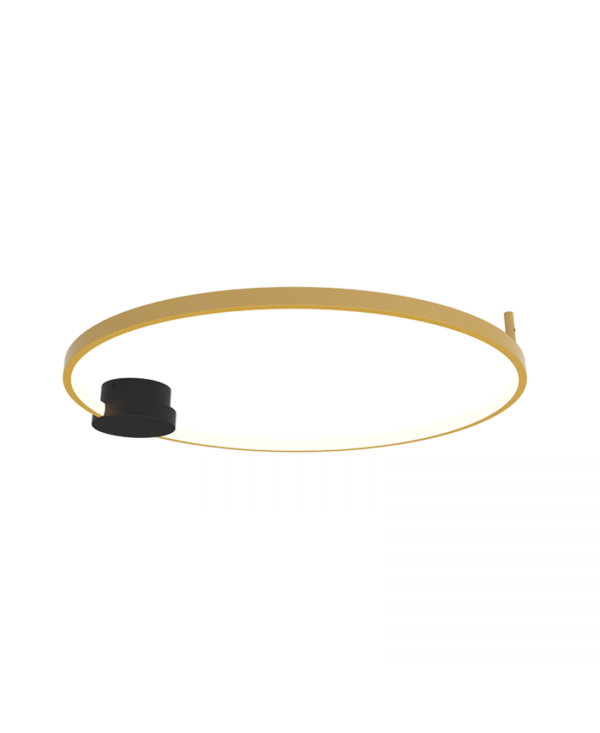 23096 CEILING LED LIGHT 24W 3000K ALUMINIUM-SILICON,BLACK-GOLD RING INDOOR DECORATIVE LIGTHS Zambelis Lights