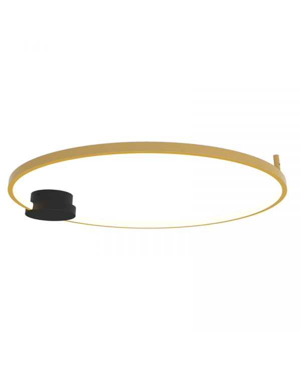23097 CEILING LED LIGHT 32W 3000K ALUMINIUM-SILICON,BLACK-GOLD RING FOR INTERIOR SPACES Zambelis Lights