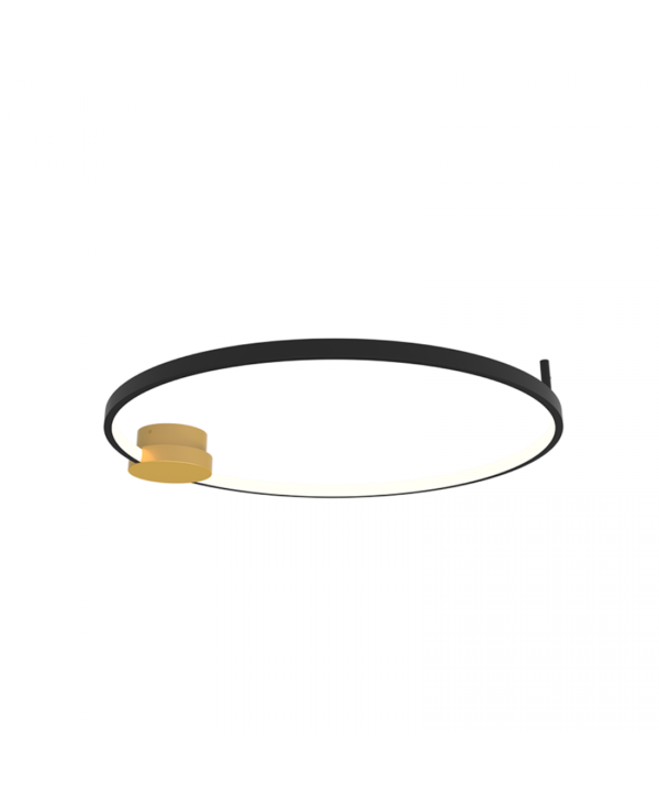 23098 CEILING LED LIGHT 24W 3000K ALUMINIUM-SILICON,GOLD-BLACK RING FOR INTERIOR USE Zambelis Lights