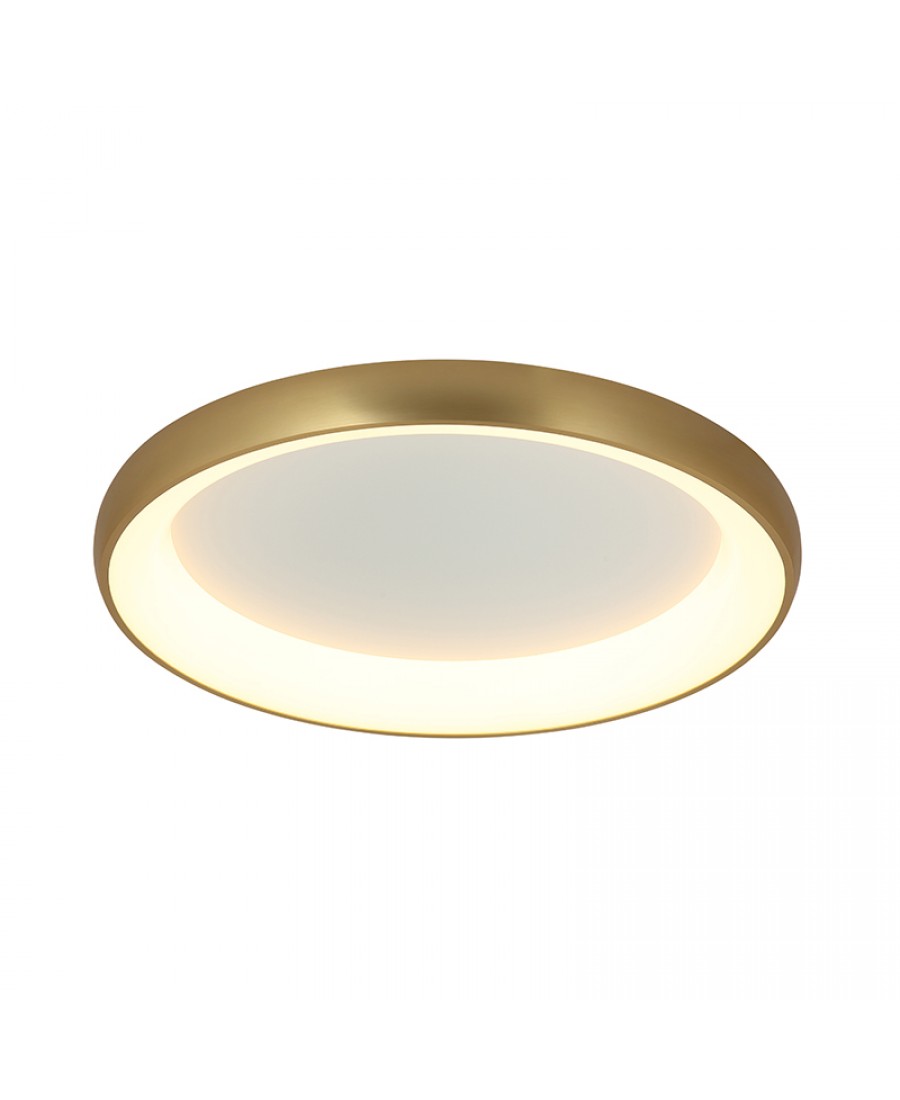 2058 CEILING LIGHT 55W 3000K ALUMINIUM & ACRYLIC BRUSHED GOLD MATT Zambelis Lights