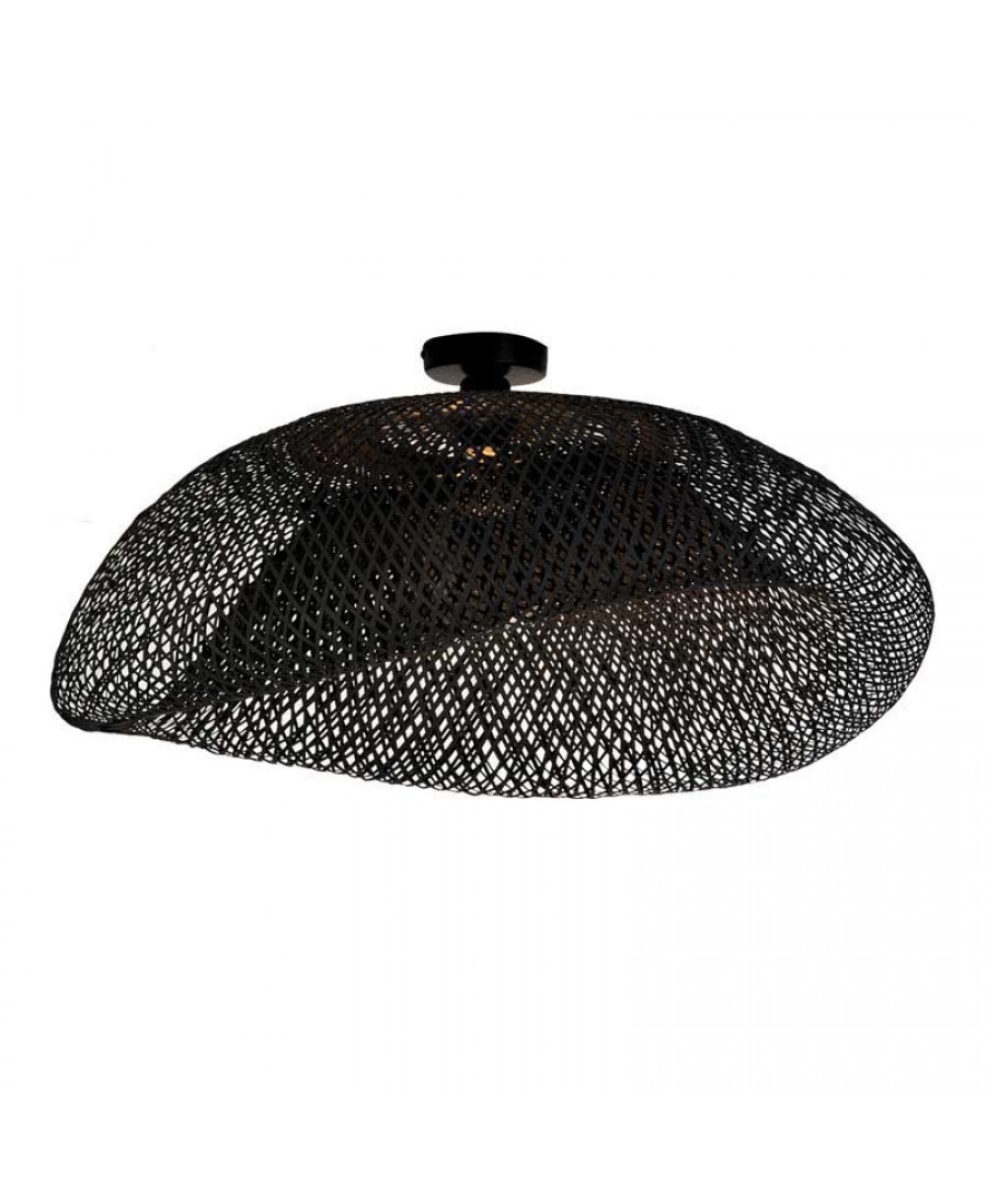 19109 CEILING LIGHT 1XE27 BAMBOO BLACK Zambelis Lights