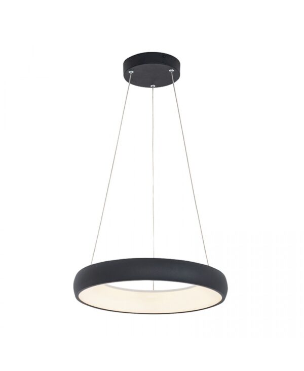 2044 PENDANT LIGHT 32W 3000K ALUMINUM & ACRYLIC SANDY BLACK FOR INTERIOR USE Zambelis Lights