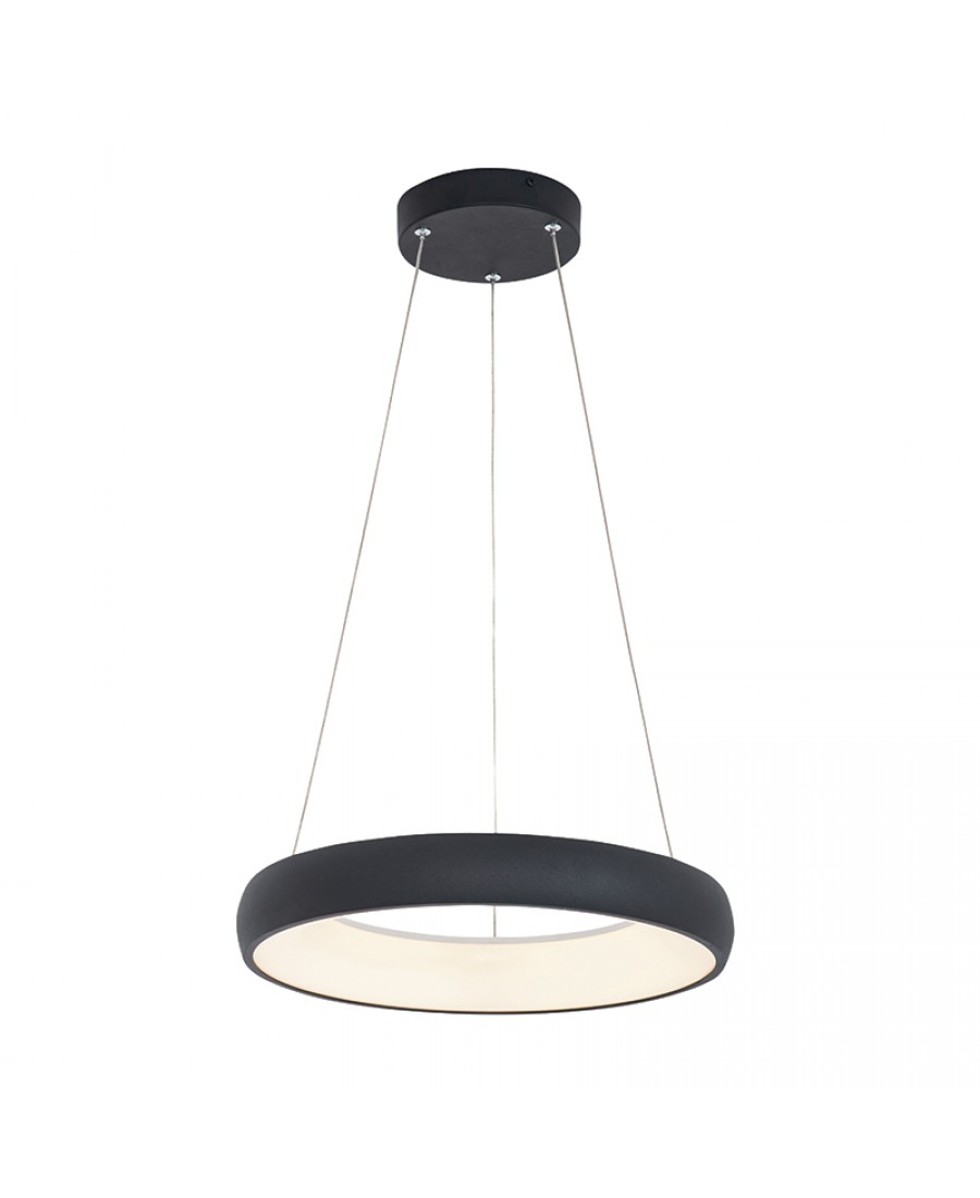 2044 PENDANT LIGHT 32W 3000K ALUMINUM & ACRYLIC SANDY BLACK FOR INTERIOR USE Zambelis Lights