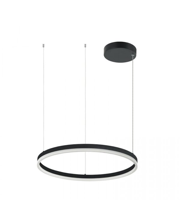 20260 LED PENDANT LIGHT 43W 3000K ALUMINIUM & ACRYLIC BLACK Zambelis Lights
