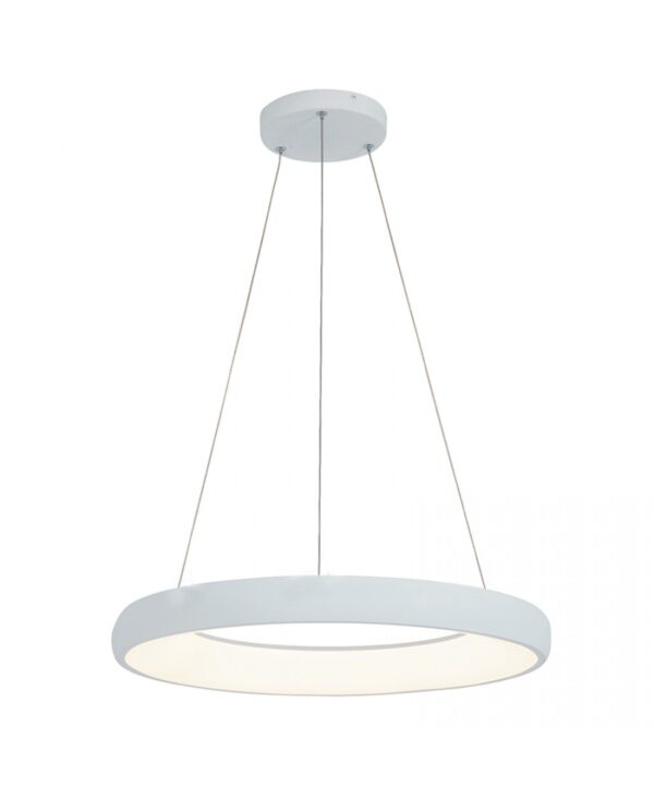 2053 PEDANT LIGHT 50W 3000K , ALUMINUM & ACRYLIC MATT WHITE FOR INDOOR SPACES Zambelis Lights
