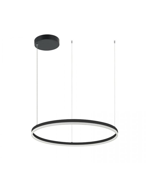 20262 LED PENDANT LIGHT 57W 3000K ALUMINUM & ACRYLIC BLACK Zambelis Lights