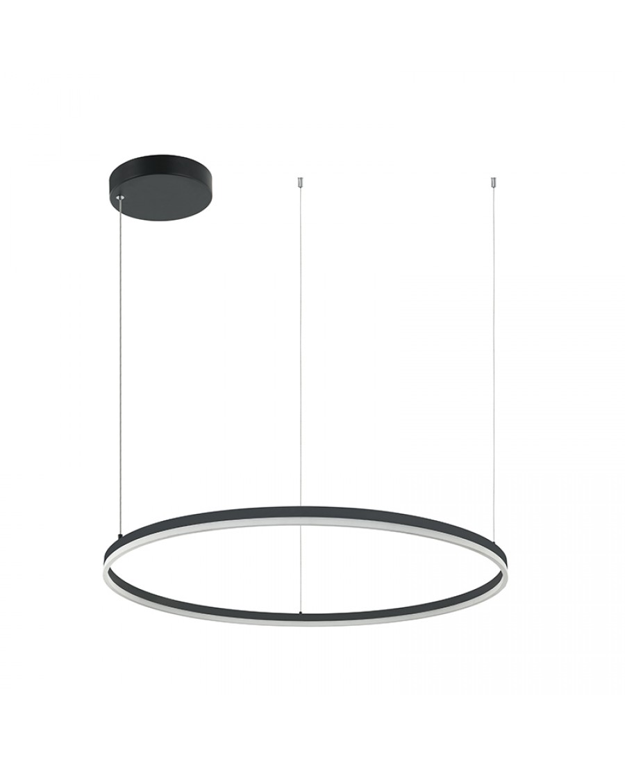 20264 84W LED PENDANT LIGHT 83W 3000K ALUMINIUM & ACRYLIC BLACK Zambelis Lights