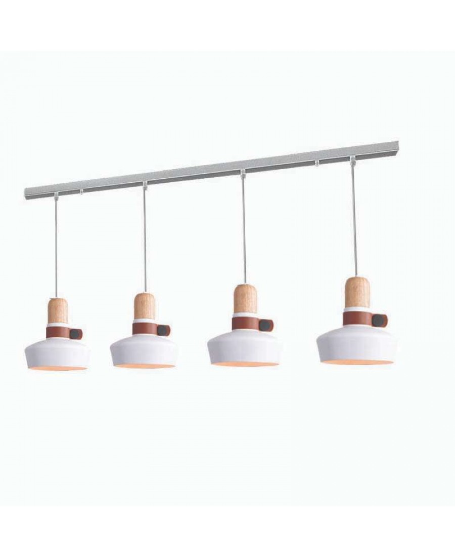 1993-W PENDANT LIGHT 4XE27 MAX 40W WHITE FOR INDOOR USE Zambelis Lights