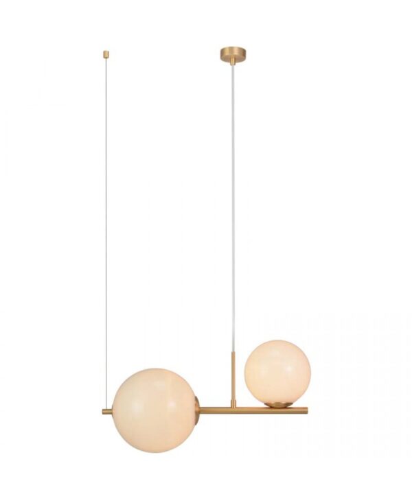 1997 PENDANT LIGHT 2XE27 GOLD FOR INDOOR USE Zambelis Lights