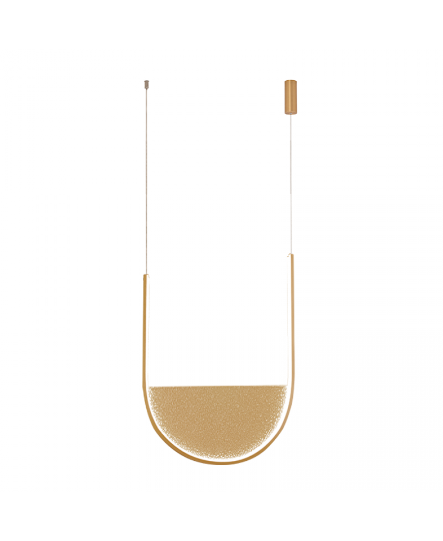 23165 PENDANT LED LIGHT 28W 3000K,4000K GOLD-CHAMPAGNE Zambelis Lights