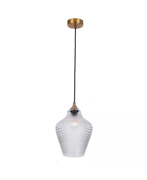 19125 PENDANT LIGHT 1XE27 CLEAR CLASS Zambelis Lights