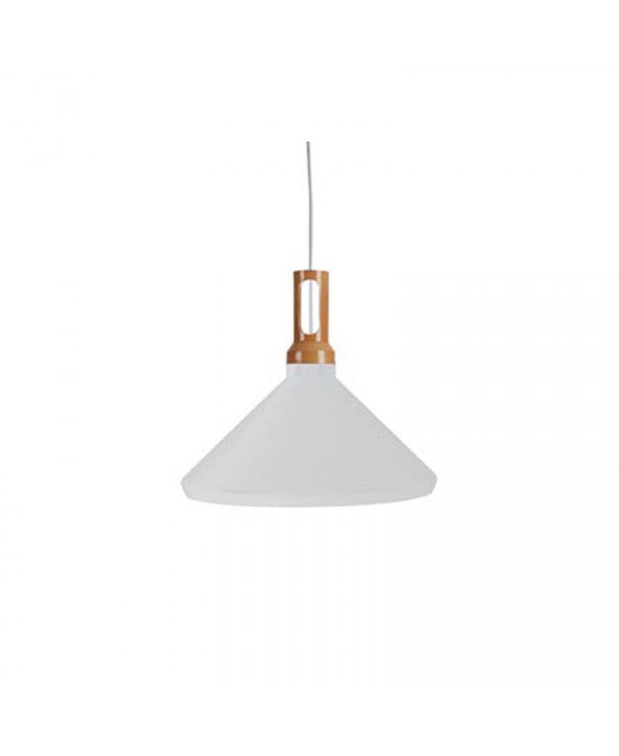 1512-W PENDANT LAMP 1XE27 ALUMINIUM WHITE Zambelis Lights