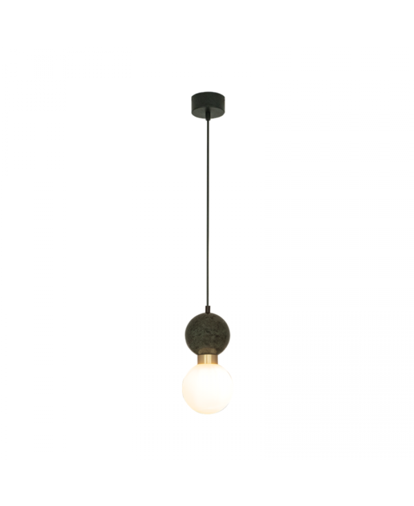 23242 PENDANT LAMP G9 MAX 7W GREEN MARBLE - BRASS Zambelis Lights
