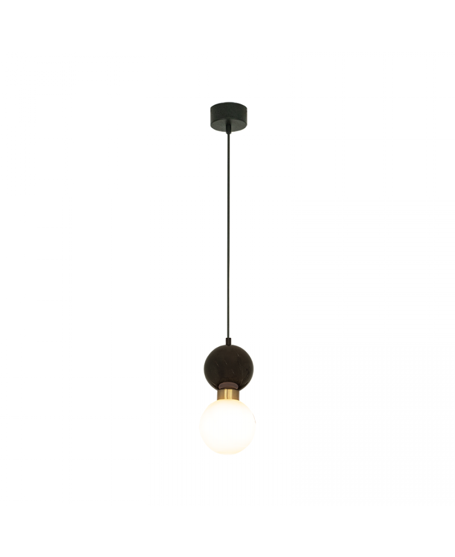 23241 PENDANT LAMP G9 MAX 7W BLACK MARBLE - BRASS Zambelis Lights