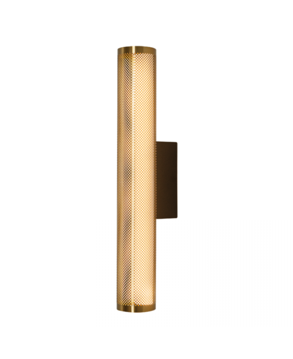 23041 SCONCE LED LIGHT 11W 3000K STAINLESS STEEL - ACRYLIC, BRASS - BLACK MATT Zambelis Lights