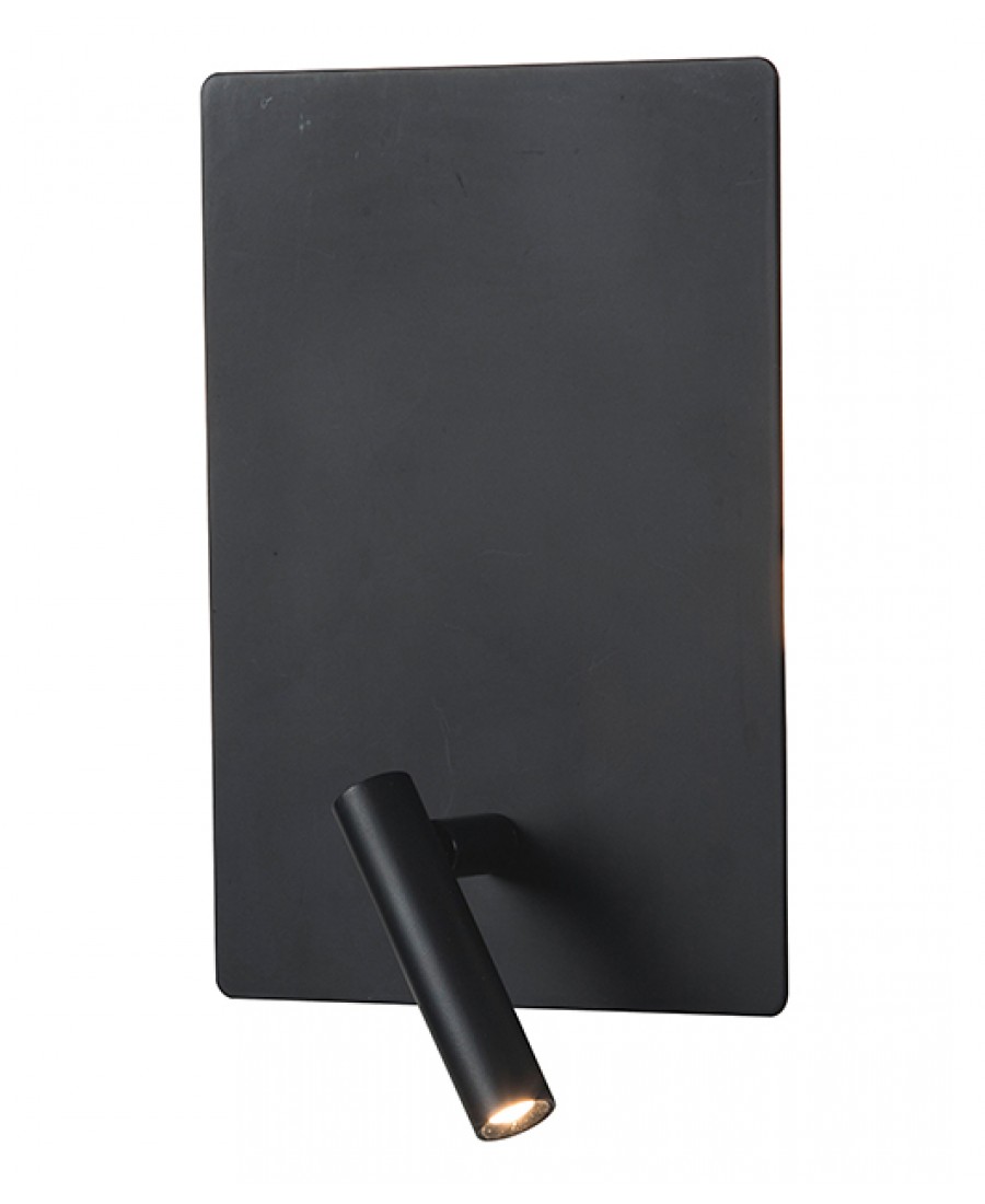H41 HOTEL SCONCE LED 3W+5W 3000K BLACK MATT Zambelis Lights