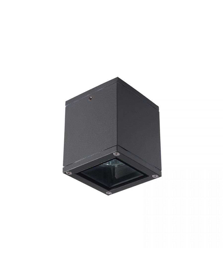 E269 CEILING LAMP ALUMINIUM 1XGU10 GRAPHITE IP65 Zambelis Lights