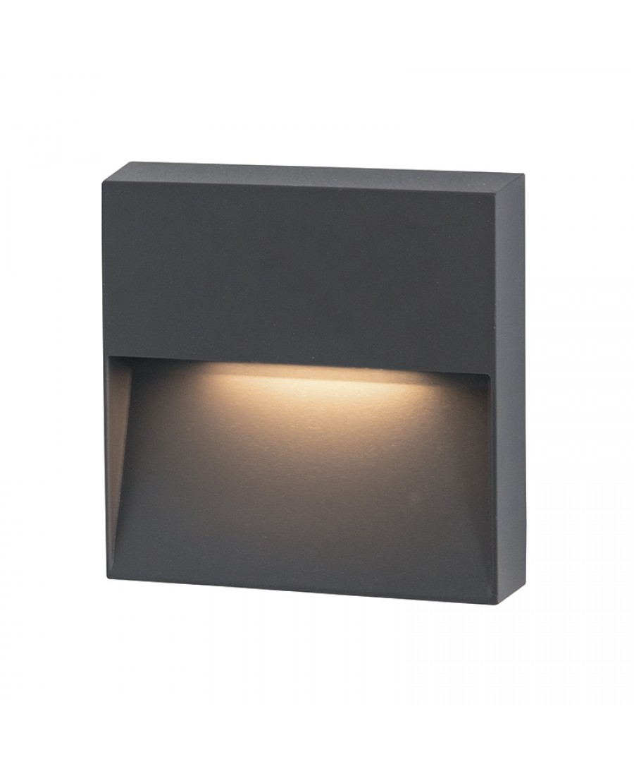 E241-G OUTDOOR SCONCE 7W SMD LED 3000K DARK GRAY IP65 Zambelis Lights