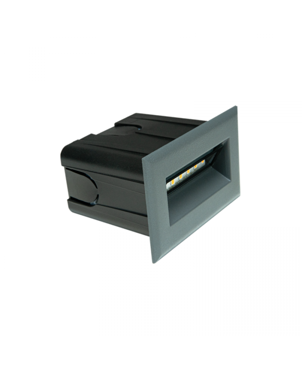 E323 OUTDOOR STEP LIGHT LED 3W 3000K ALUMINIUM GRAPHITE IP65 Zambelis Lights