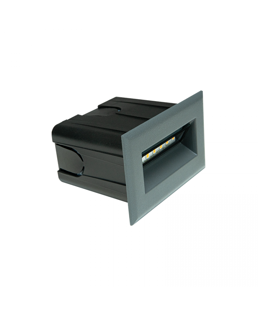 E323 OUTDOOR STEP LIGHT LED 3W 3000K ALUMINIUM GRAPHITE IP65 Zambelis Lights